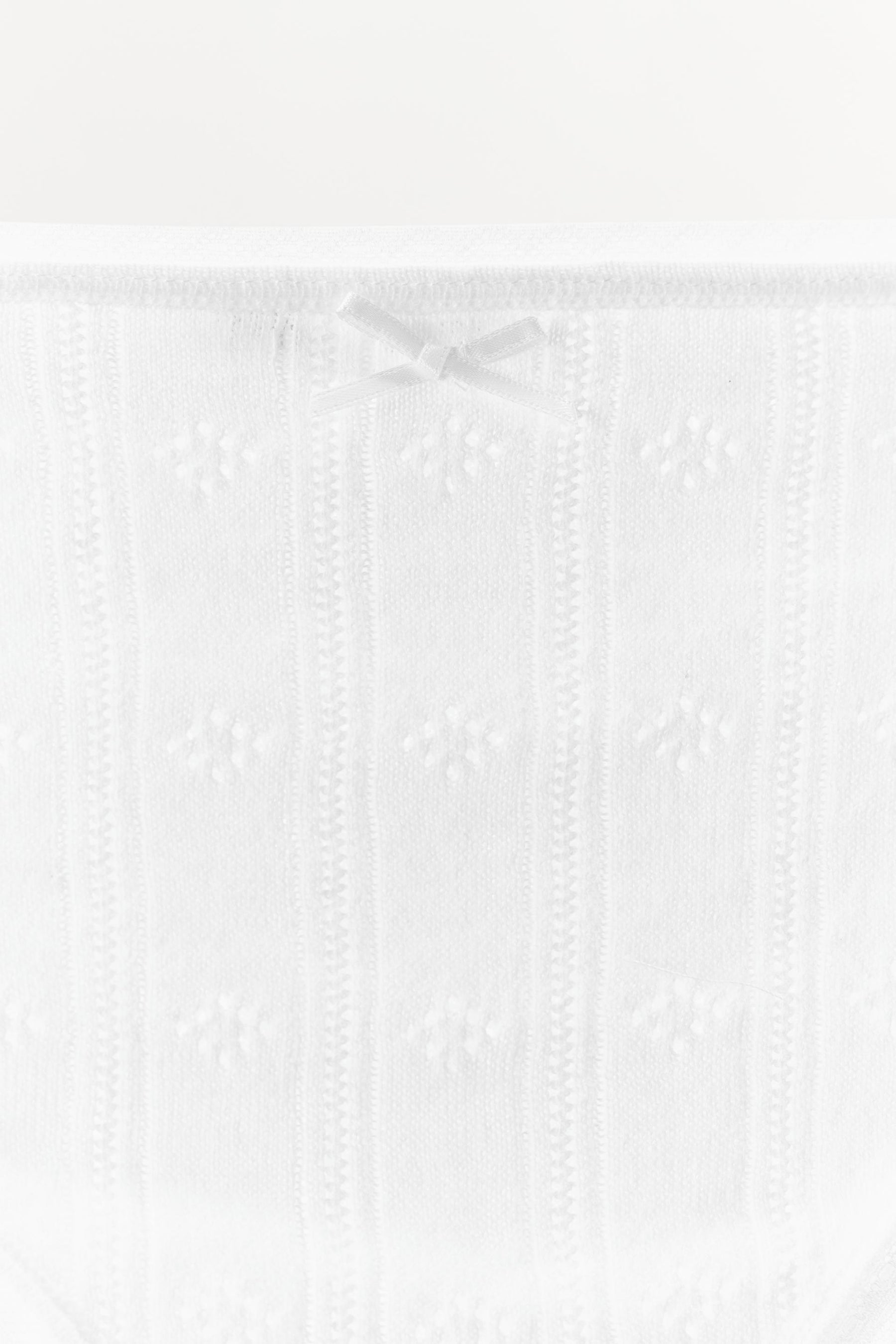 Satin-Bow Pointelle Briefs