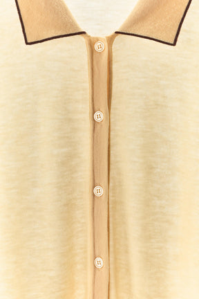 Woll-Polo-Strickjacke