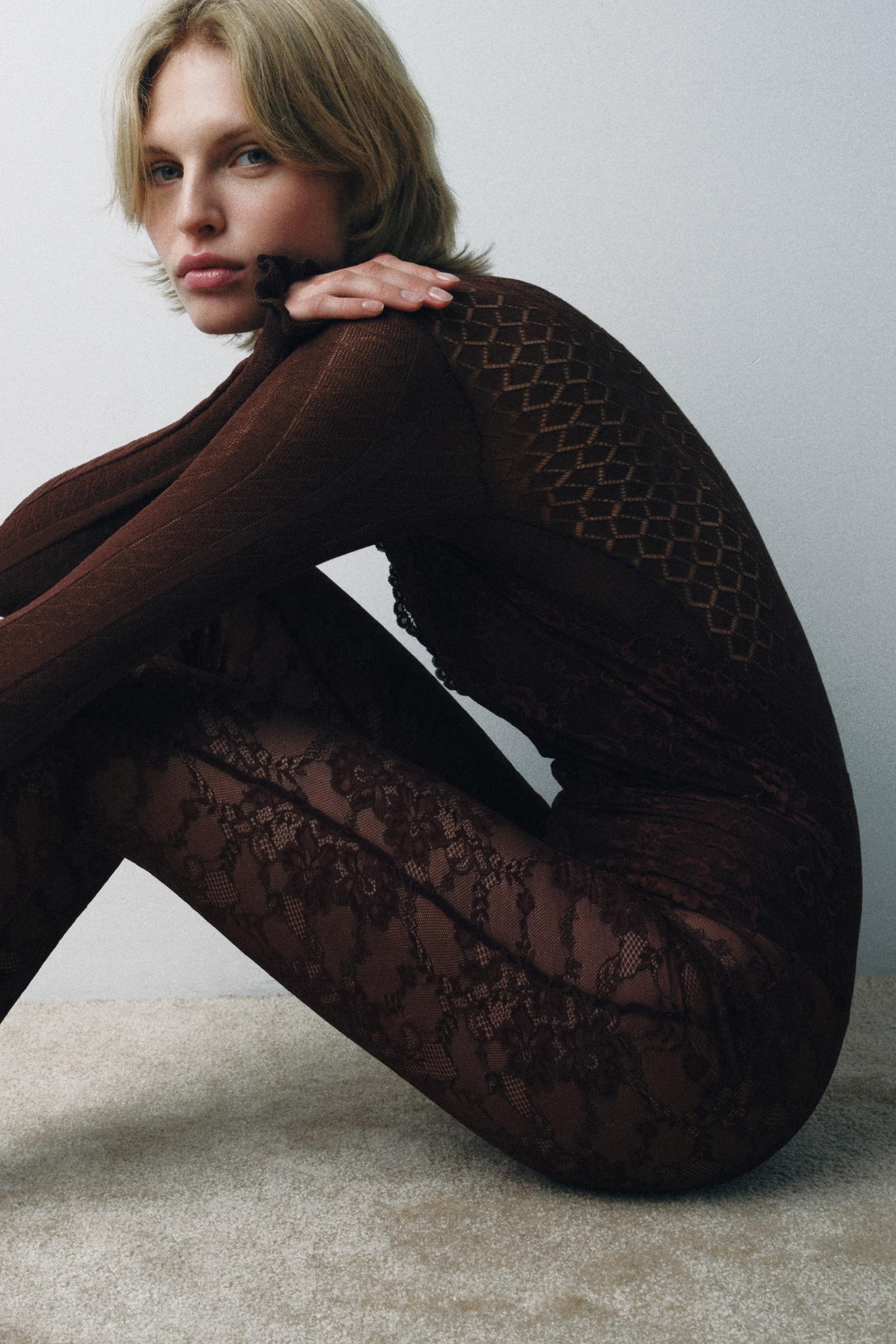 STRICKBody mit Kontrastfarbe