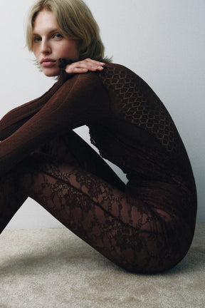 STRICKBody mit Kontrastfarbe
