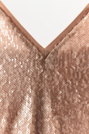 Sequin Strappy Fashion Top