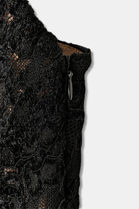 LACE PEPLUM SHIRT