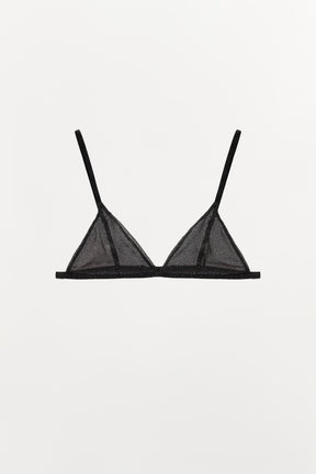 BRALETTE AUS METALLIC-FADEN