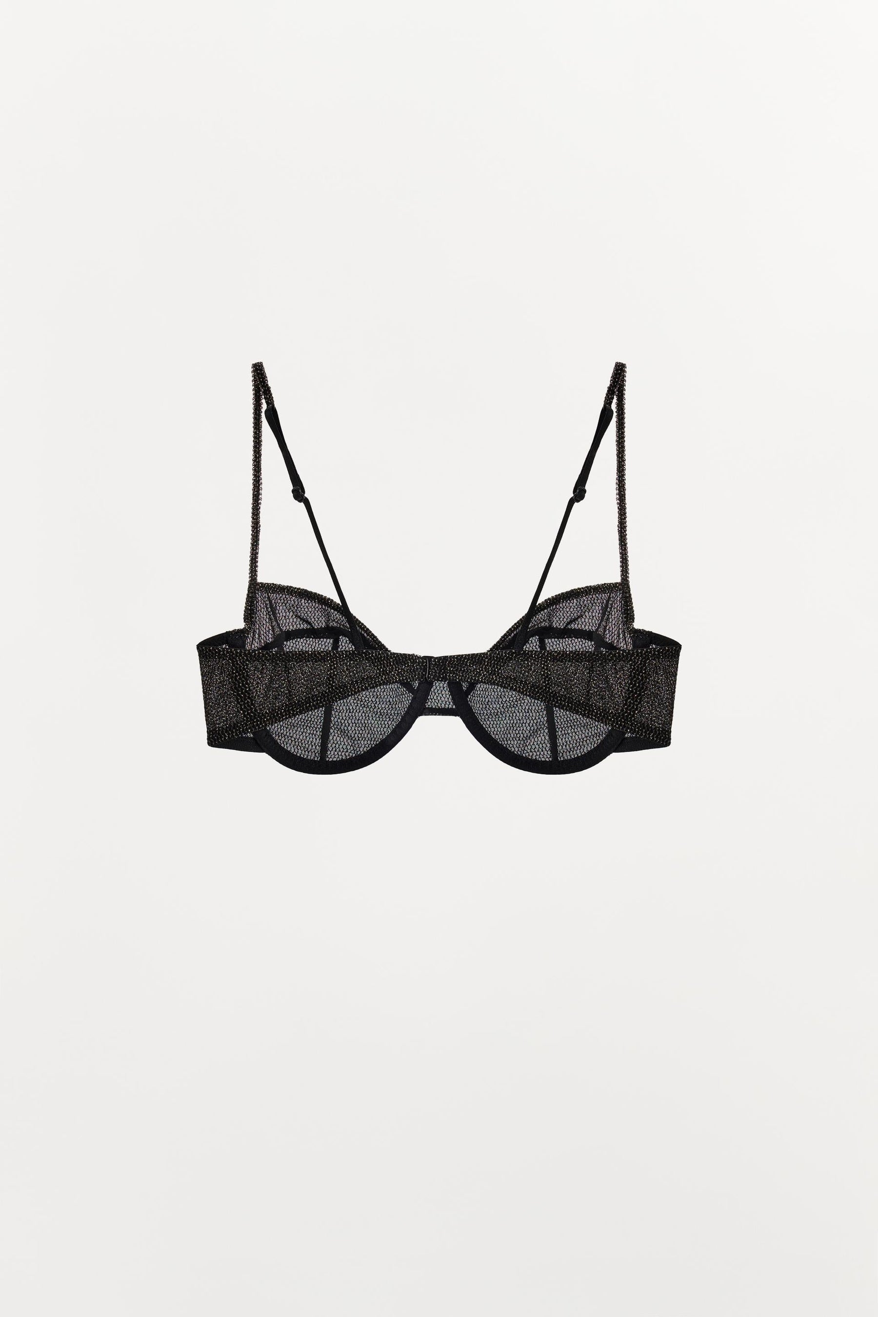 METALLIC THREAD BRA