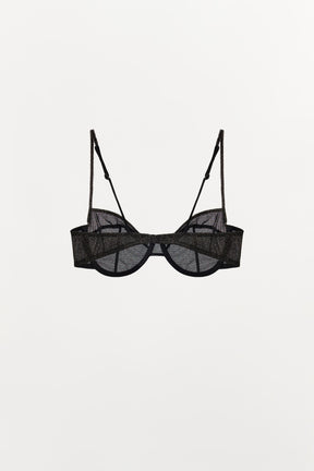 METALLIC THREAD BRA