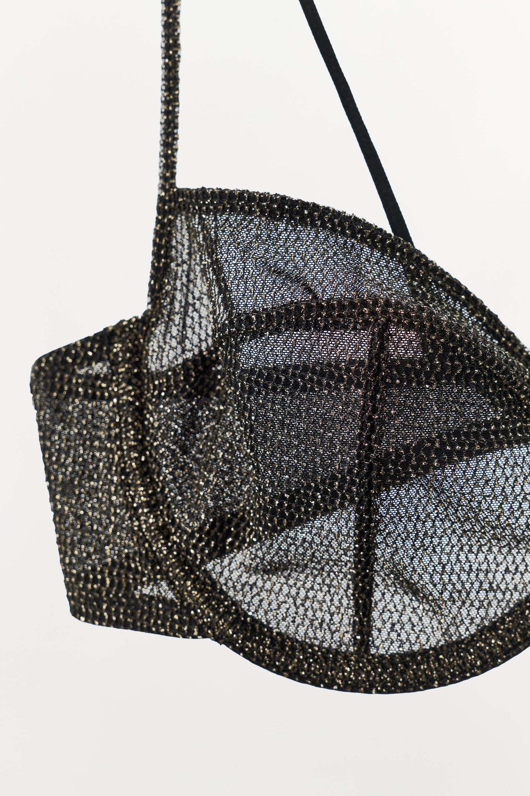 METALLIC THREAD BRA