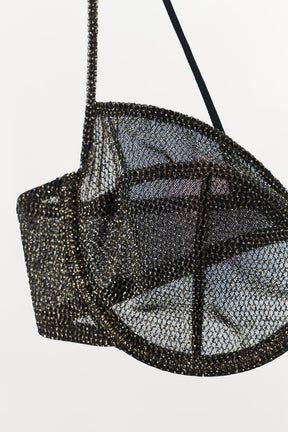 METALLIC THREAD BRA