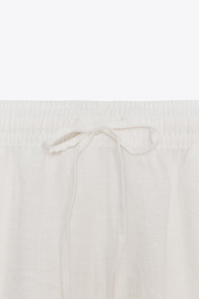 Drawstring Mini Shorts