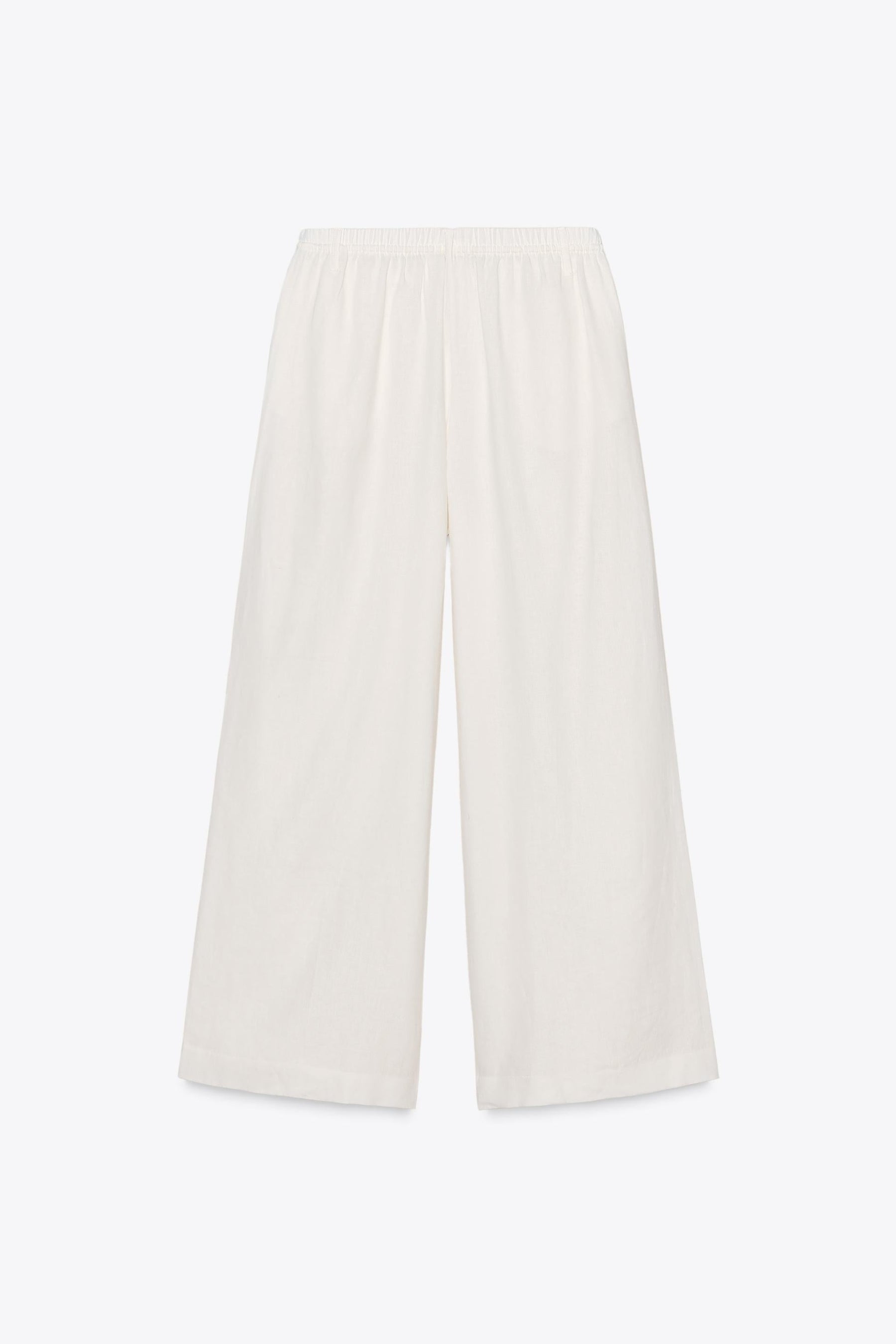 LINEN BLEND TROUSERS