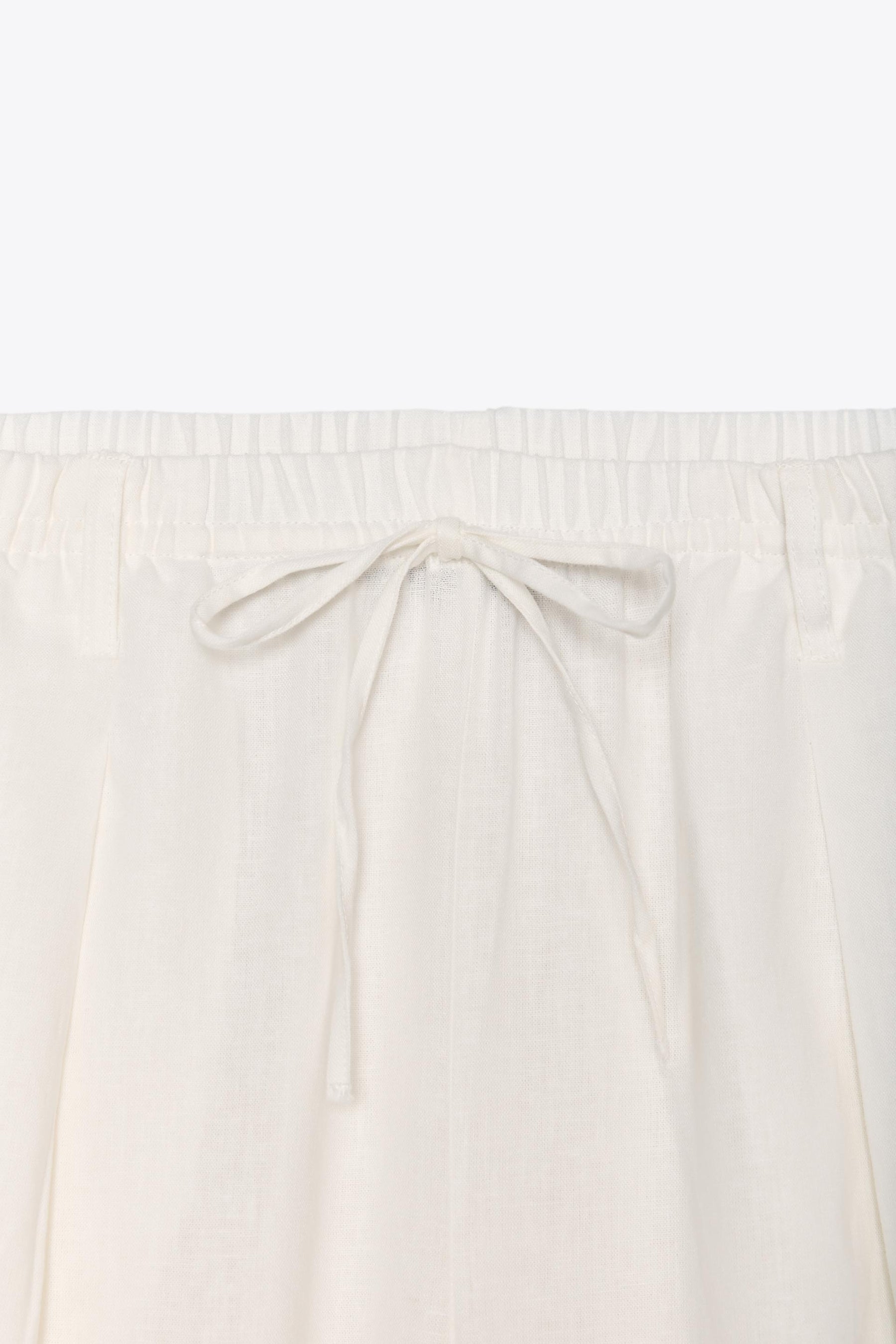 LINEN BLEND TROUSERS