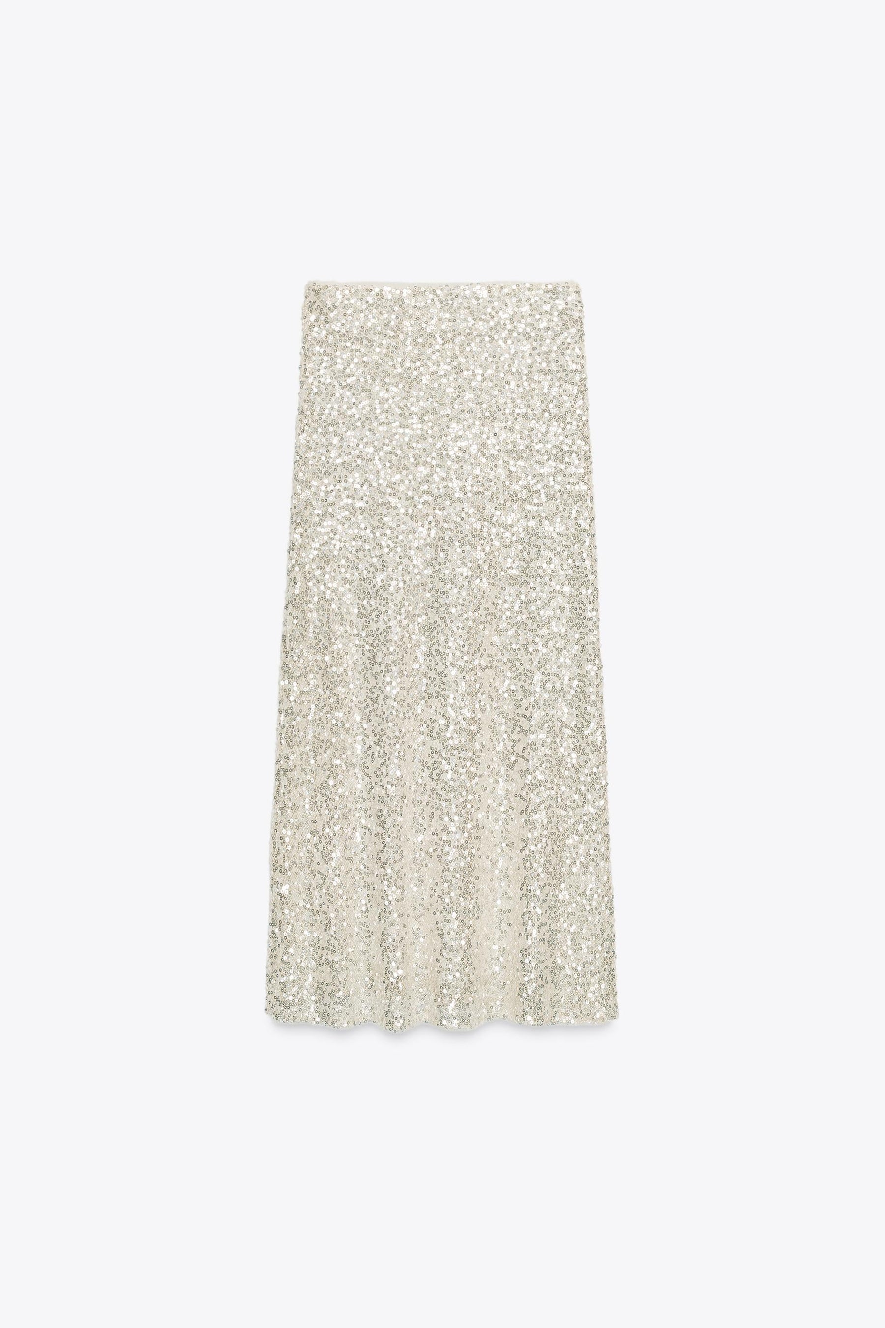 Sequin Midi Skirt