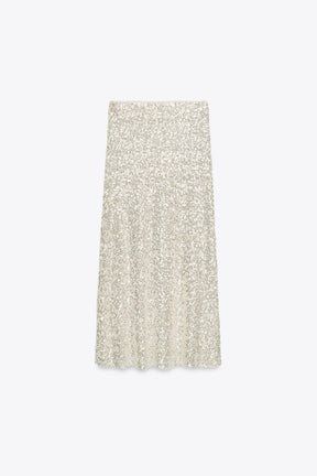 Sequin Midi Skirt