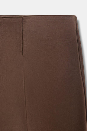 Satin High-Waist Trousers
