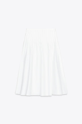 PLEATED MIDI SKIRT