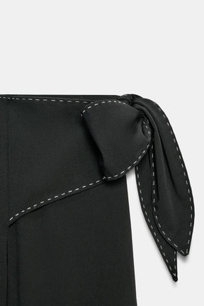 Tie-Detail Trousers
