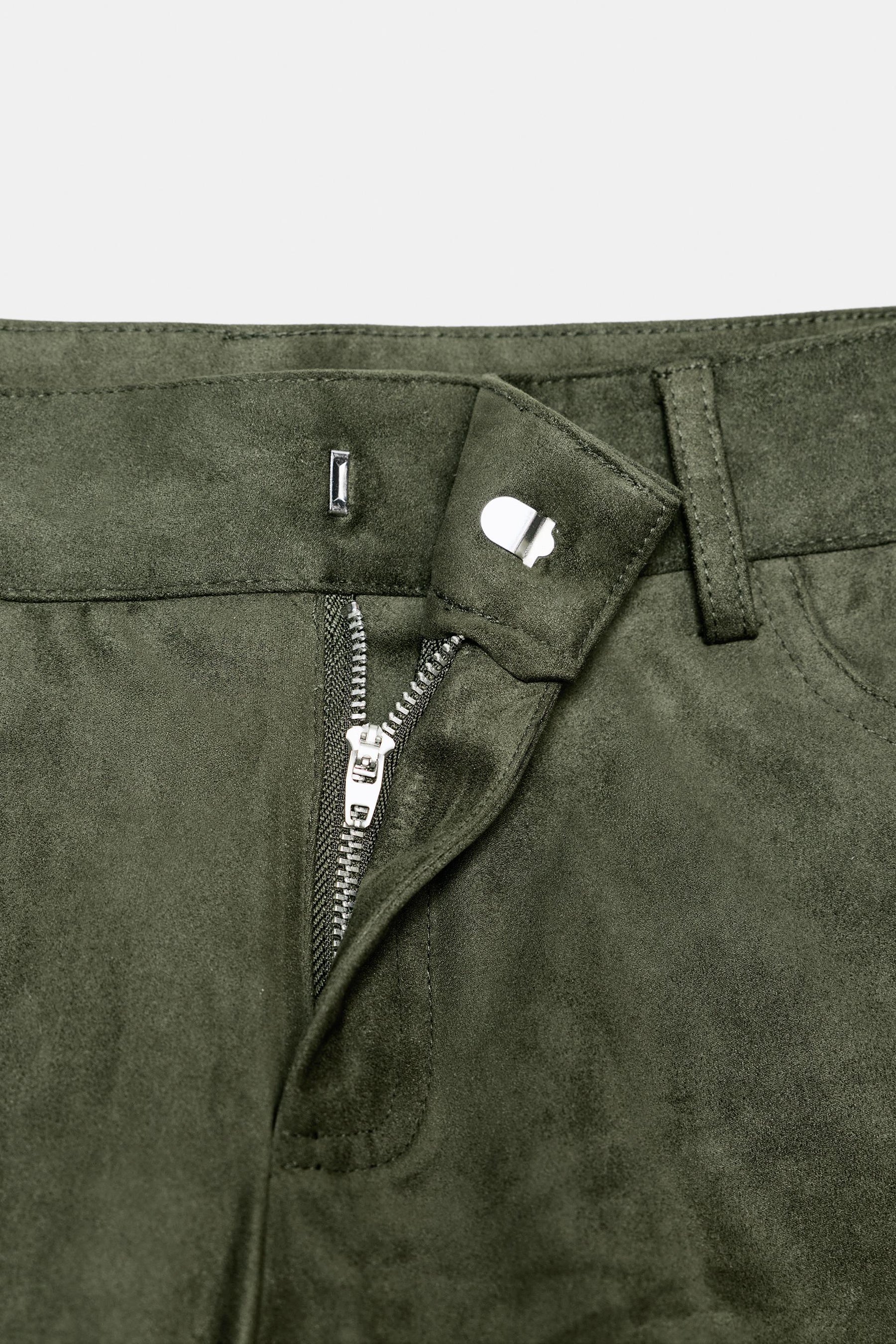 SUEDE EFFECT MINI SHORTS