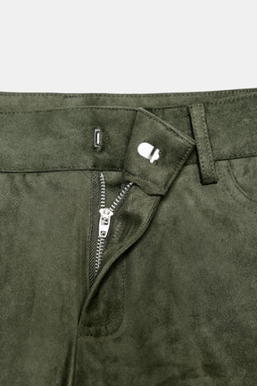 SUEDE EFFECT MINI SHORTS