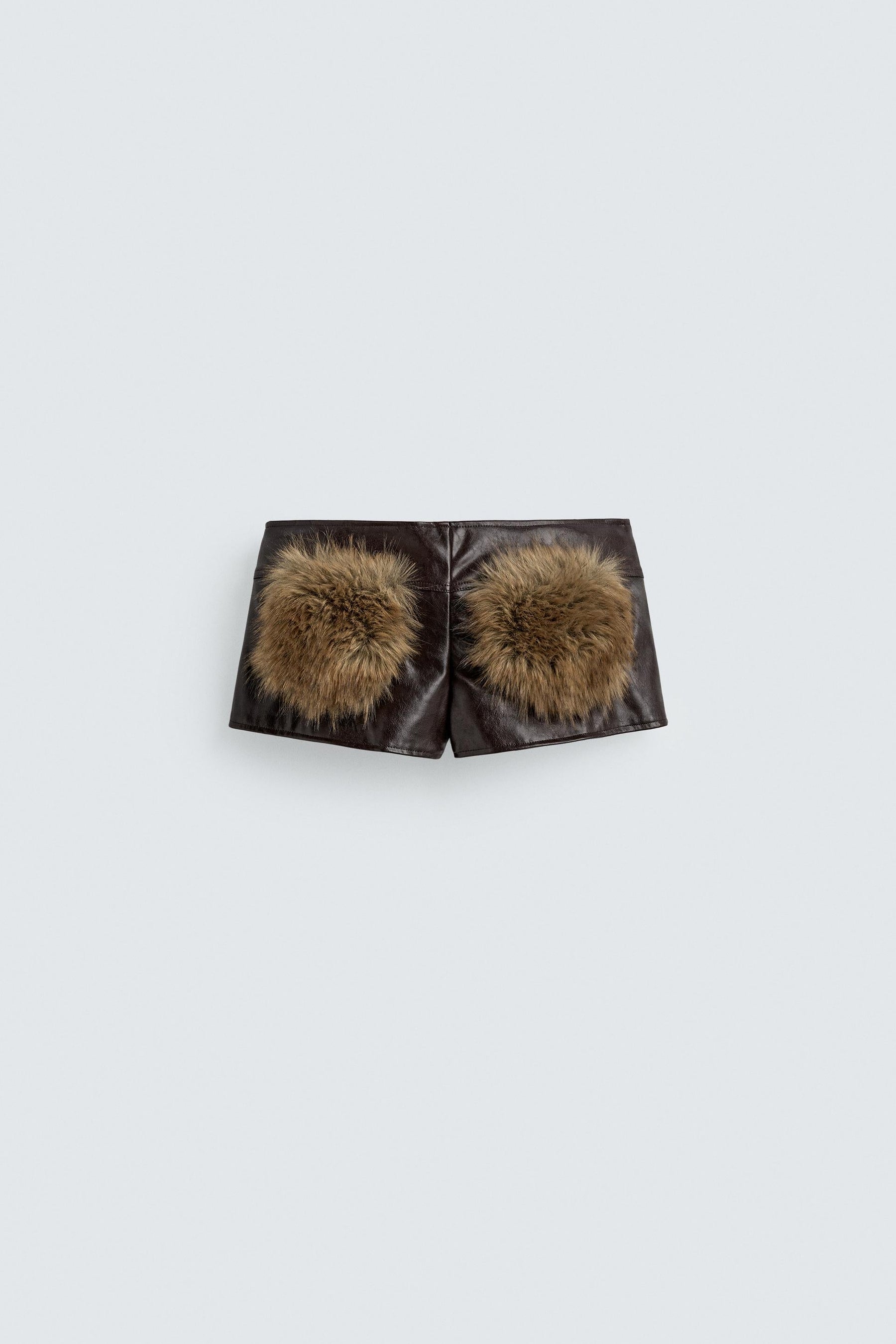 Leather Effect Mini Shorts
