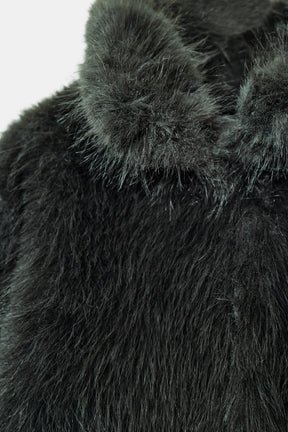 SHORT FAUX FUR COAT WITH TOGGLES - Image 8