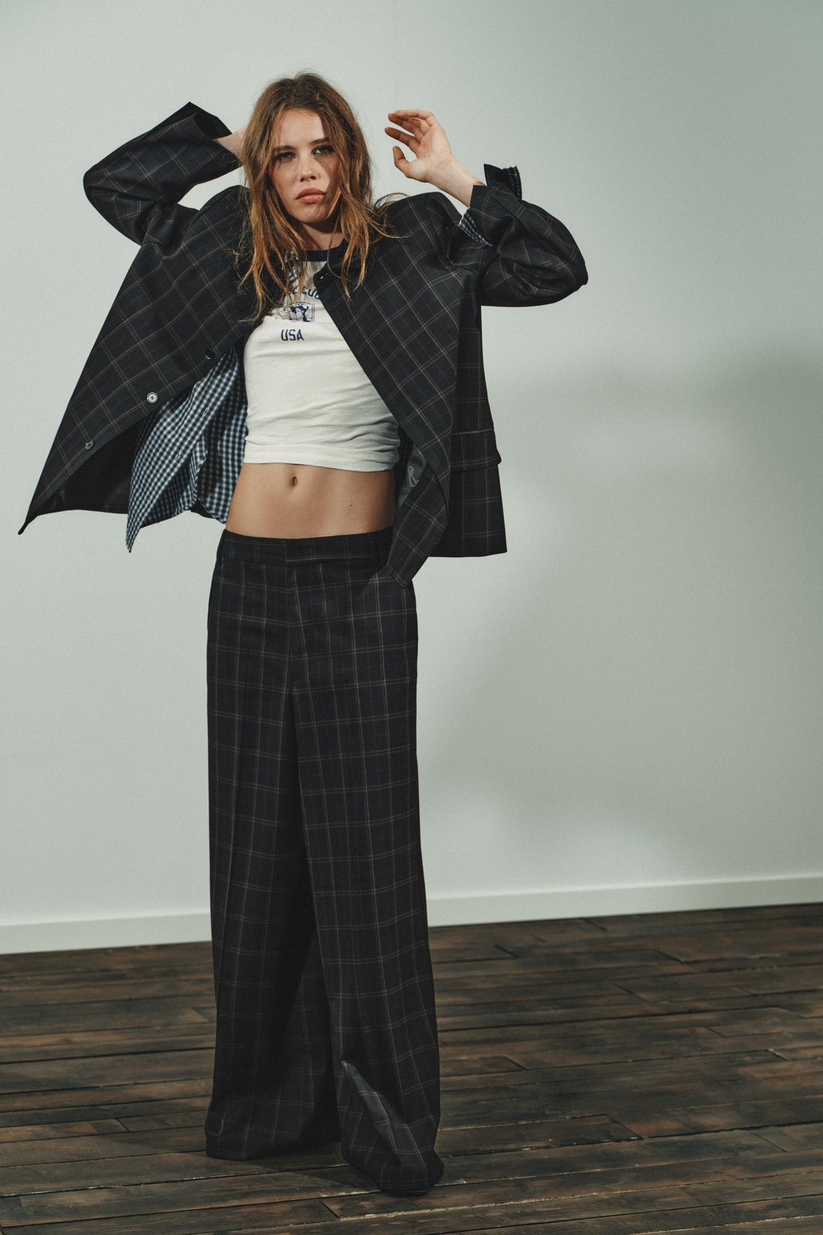 Blazer mit Schulterpolstern