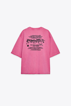 Washed-effect T-shirt
