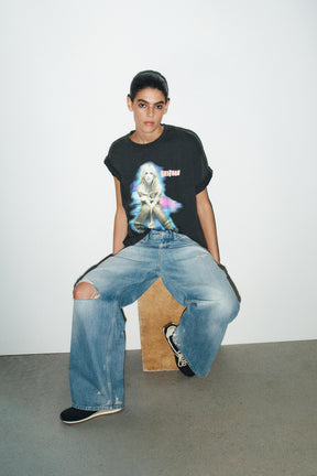 Faded-Effect T-Shirt