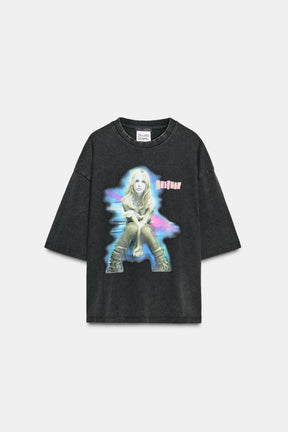 Faded-Effect T-Shirt