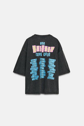 Faded-Effect T-Shirt