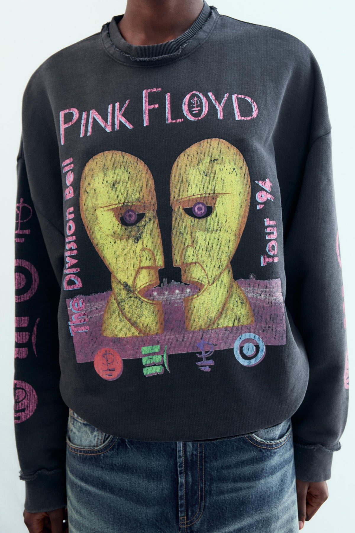 Washed-effect sweatshirt