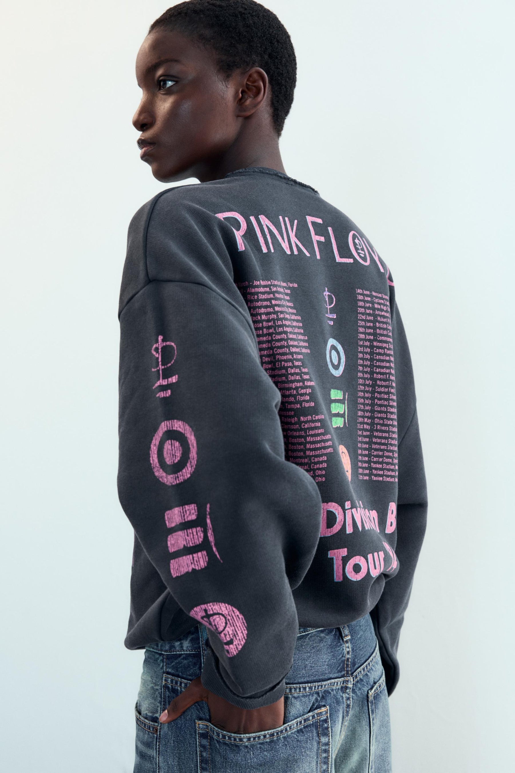 Washed-effect sweatshirt