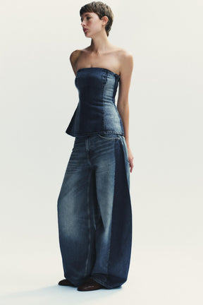 High-Waist Balloon Jeans