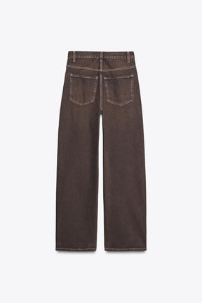 High-Waist Straight Jeans