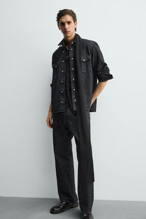 STUDDED STRAIGHT-LEG JEANS - Image 5