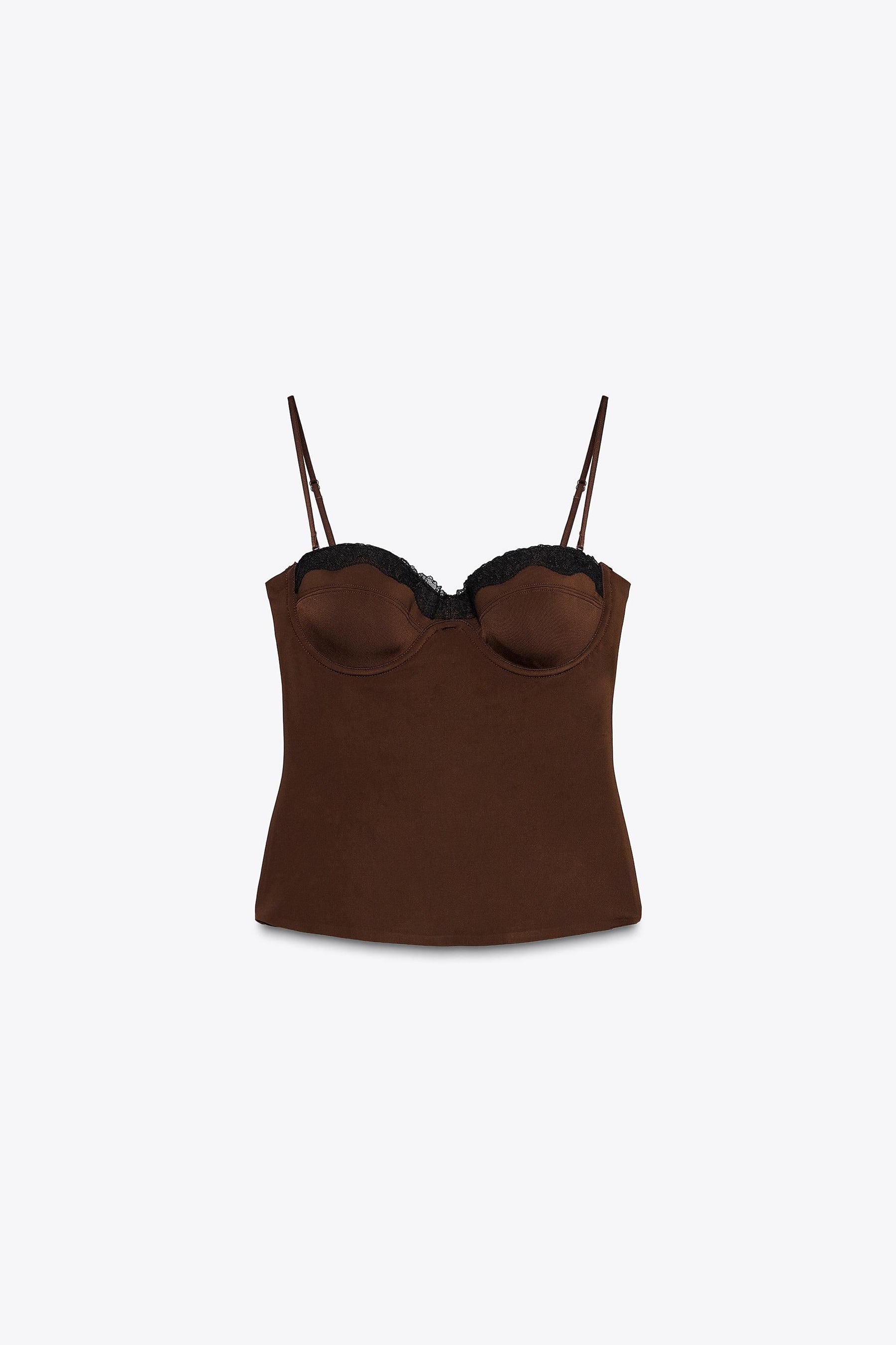 LACE BUSTIER TOP