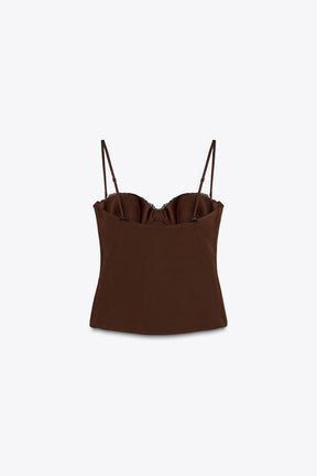 LACE BUSTIER TOP
