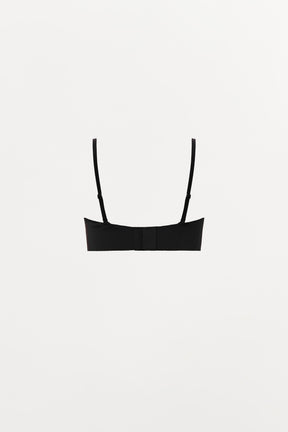 Bandeau bra with straps