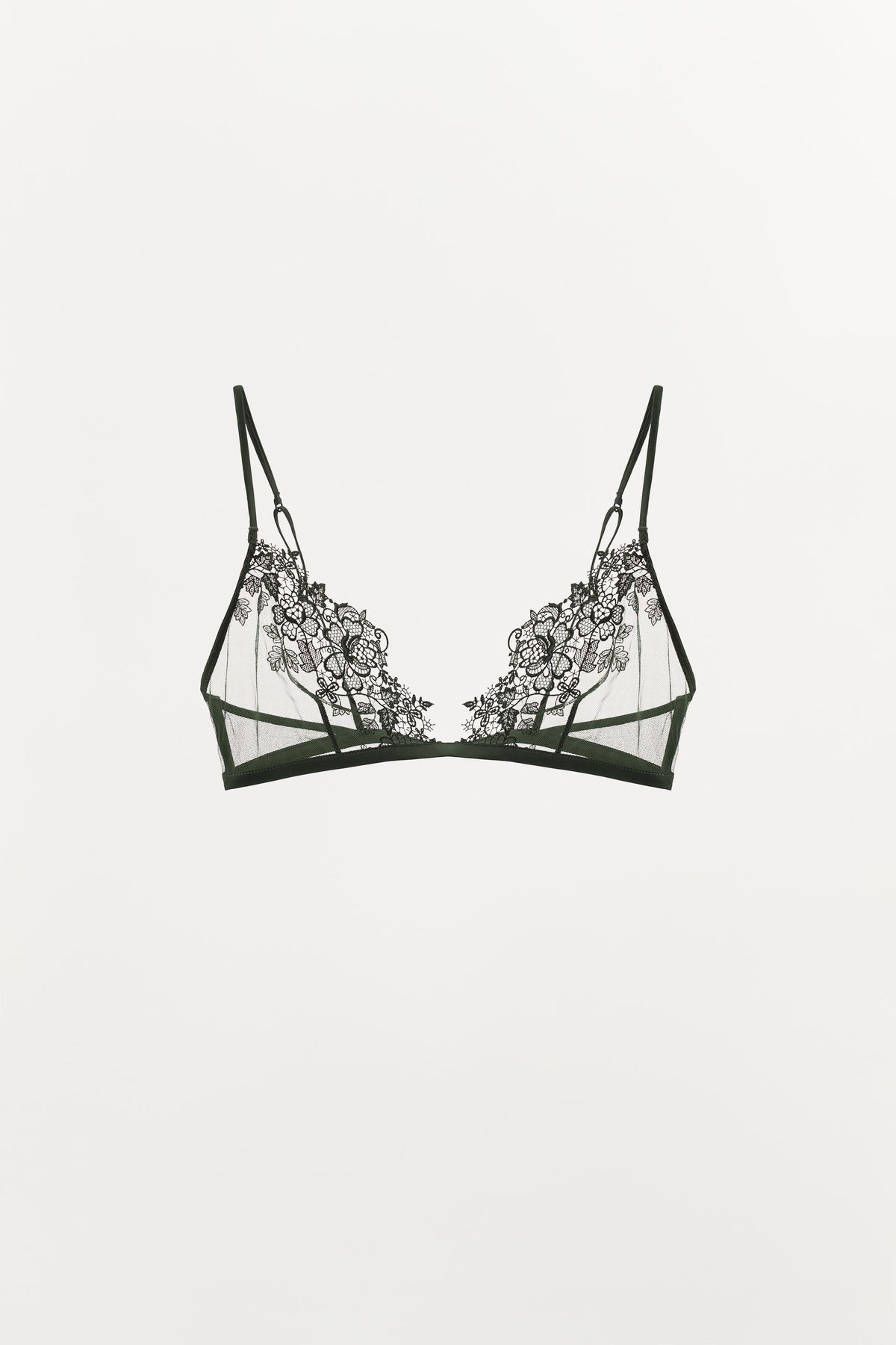 Lace mesh bra