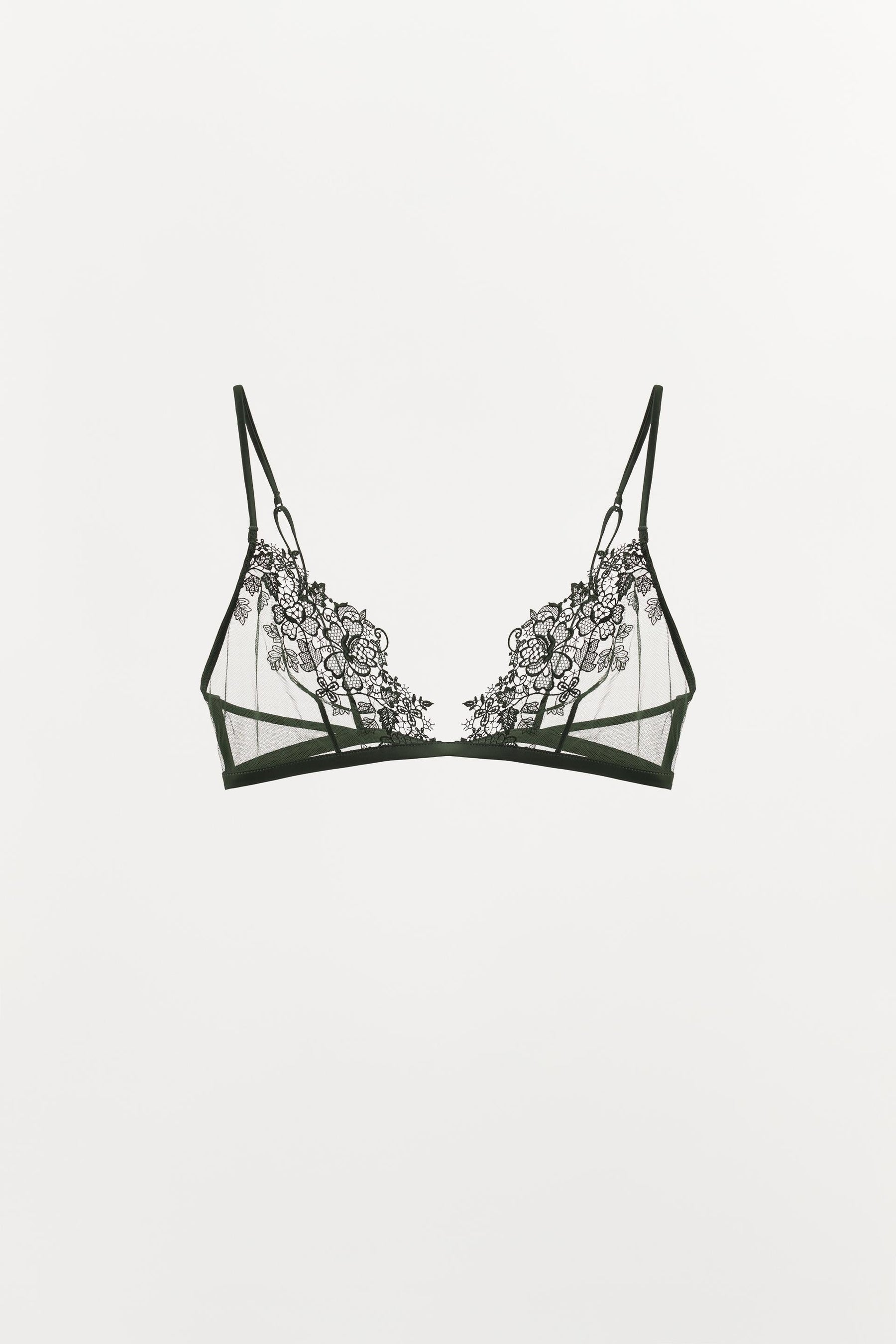 Lace mesh bra