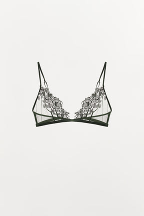 Lace mesh bra