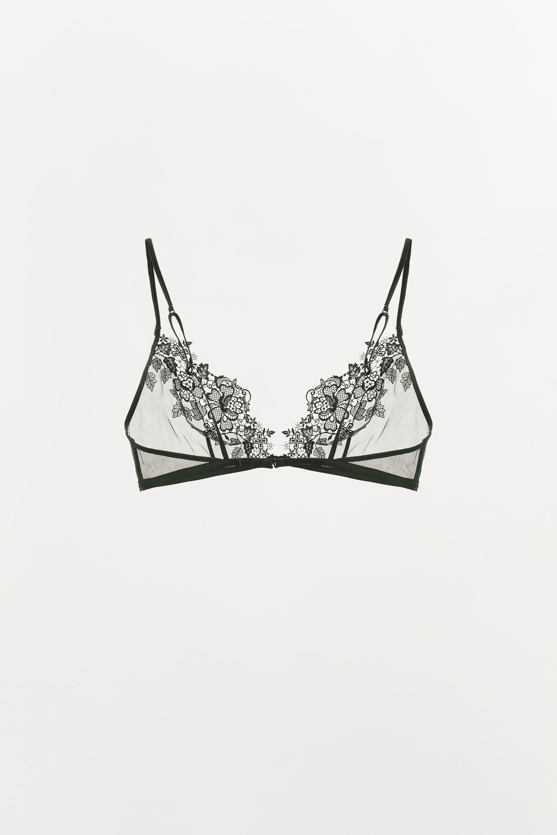 Lace mesh bra