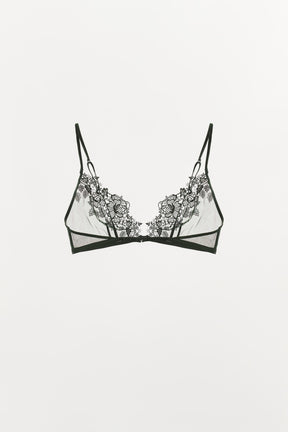 Lace mesh bra