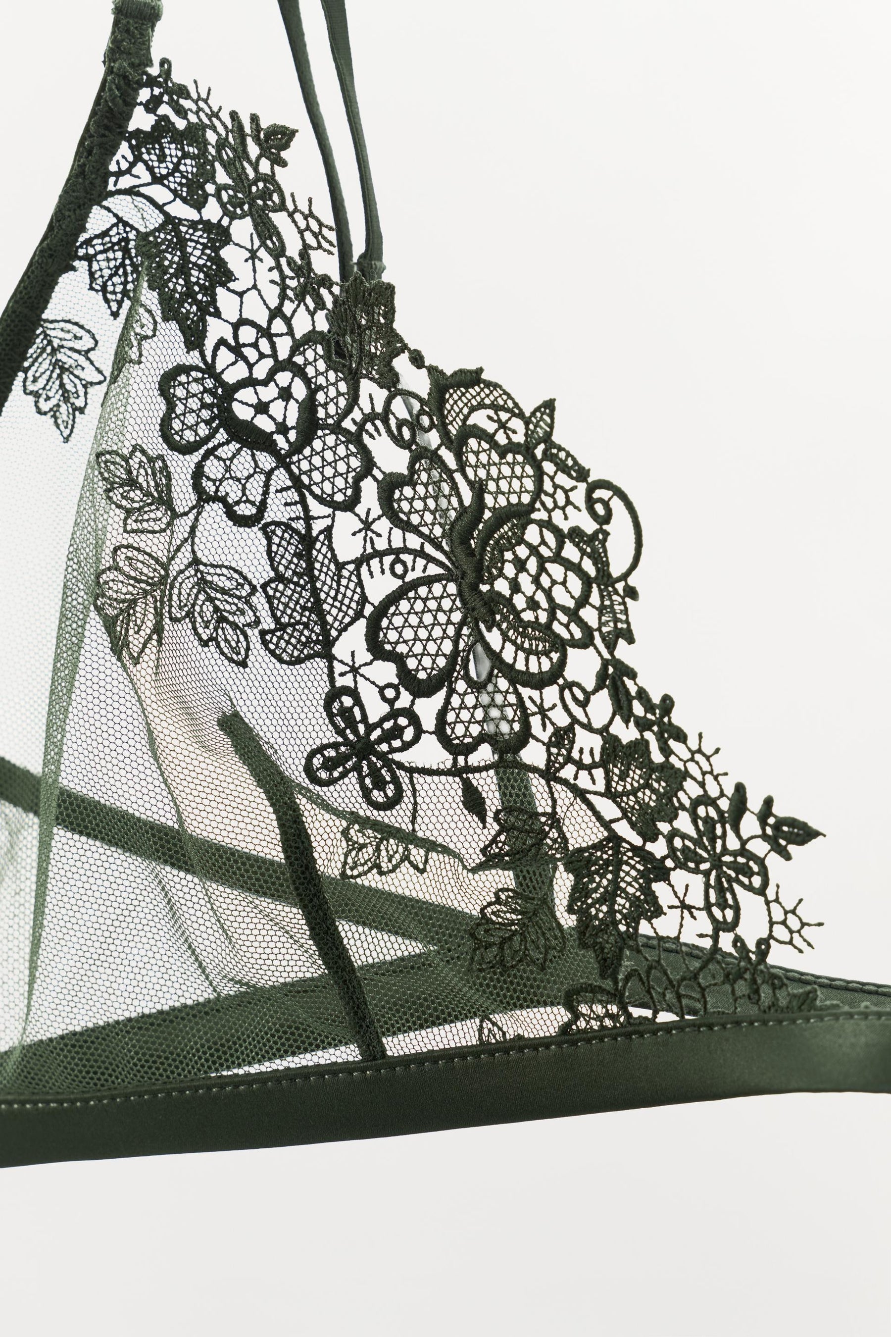 Lace mesh bra