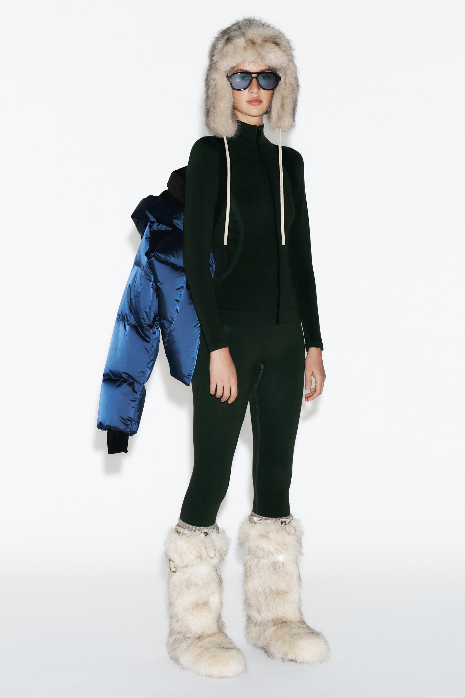 Faux Fur Ski Boots