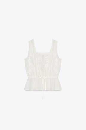 Spitzen-Camisole-Top