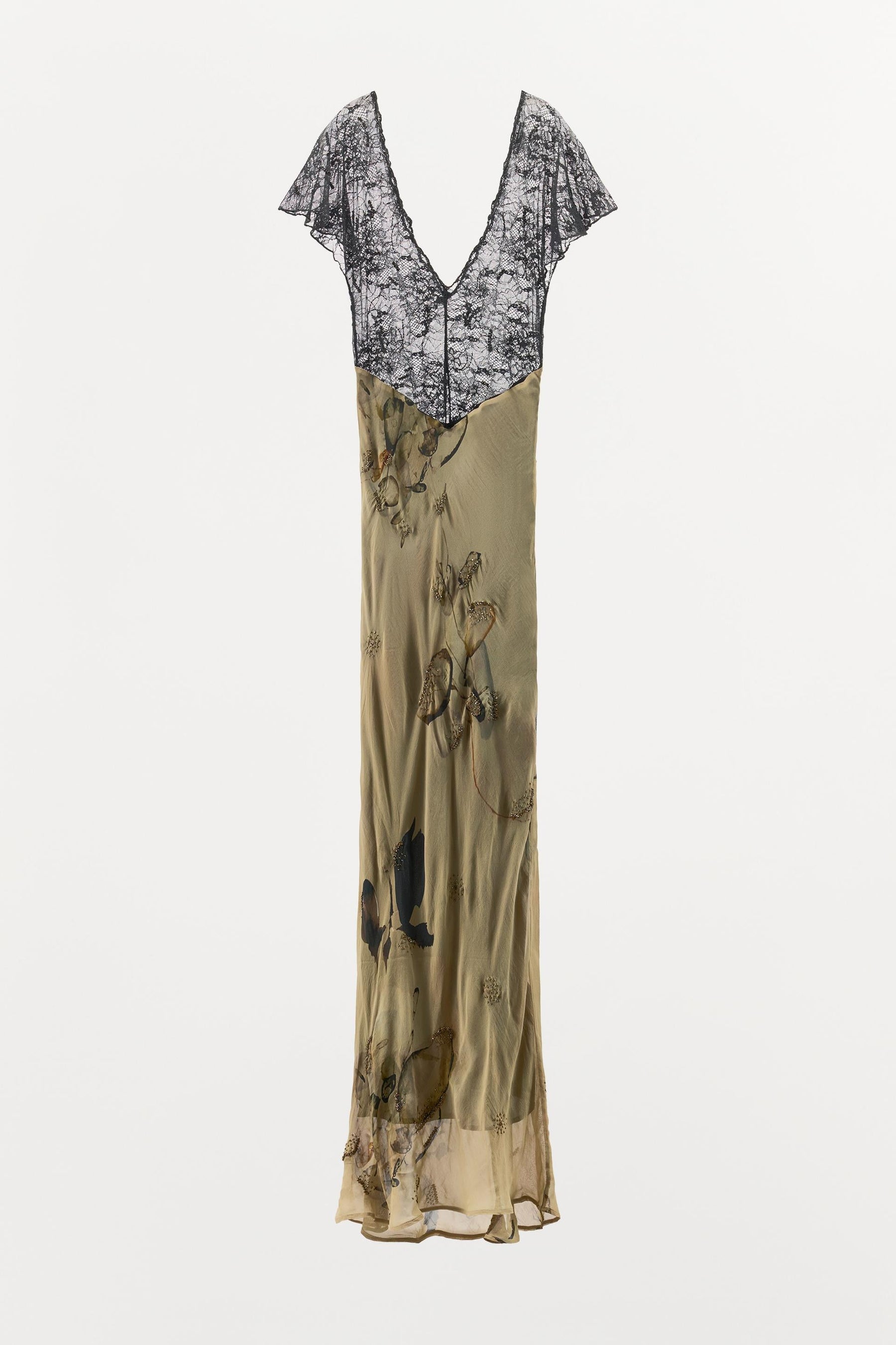 BEADED LACE DRESS