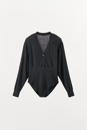 KNIT BODYSUIT WITH PADS