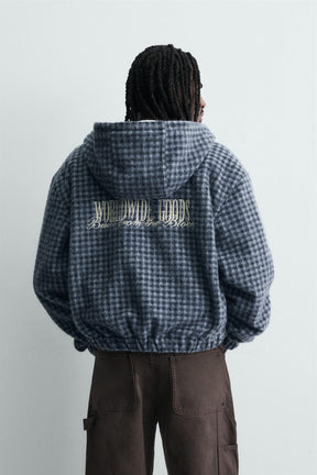 Hooded Plaid Shirt