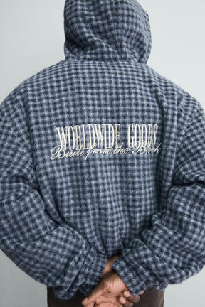 Hooded Plaid Shirt