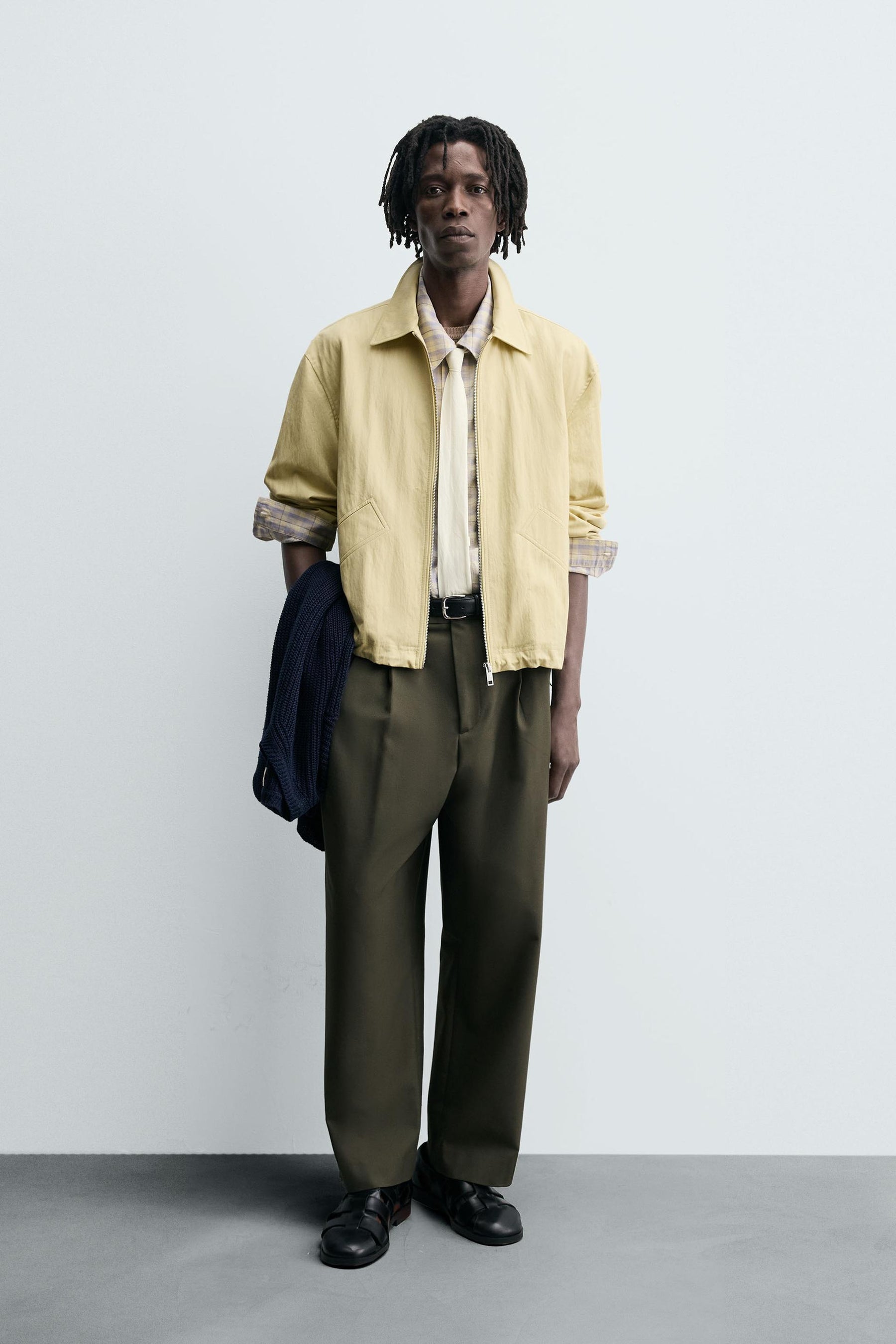 STRUCTURED CROPPED FIT JACKET - Image 1