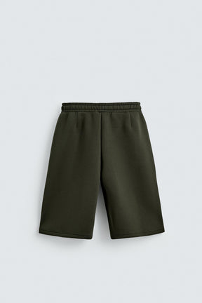 NEOPRENE-EFFECT BERMUDA SHORTS WITH DARTS - Image 6